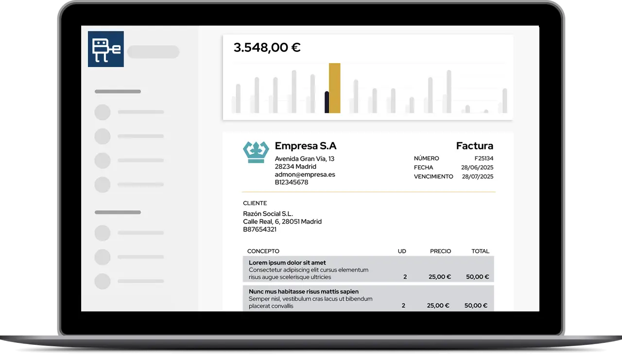Software de facturación ERP Bill-e